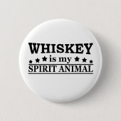 Whisky ist mein Geiststier Button (Vorderseite)