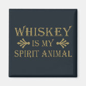 Whisky ist mein Geiststier Magnet (Vorne)