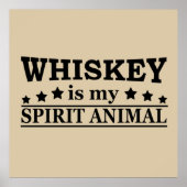 Whisky ist mein Geiststier Poster (Vorne)