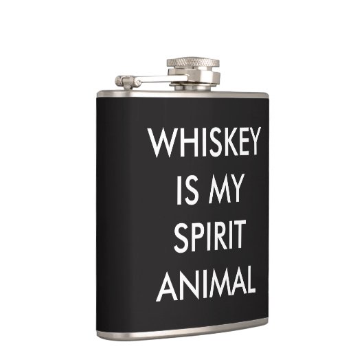 Whisky ist mein Geisttier Flachmann (Rechts)