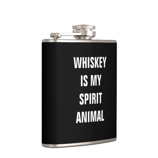 Whisky ist mein Geisttier Flachmann (Rechts)