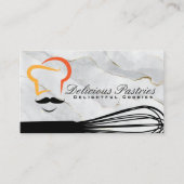 Whisky-Koch-Logo | Marmor Visitenkarte (Vorderseite)