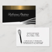 Whisky | Kulinarische Künste | Gold-Metallic-Trimm Visitenkarte (Vorne/Hinten)