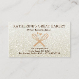 Whisky Liebe Glitzer Bäckerei Business Card Visitenkarte