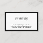 Whisky-Logo | Backzutaten Visitenkarte (Rückseite)