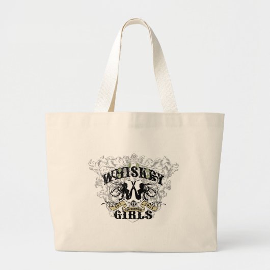 Whisky-Mädchen-Tasche Jumbo Stoffbeutel (Vorne)
