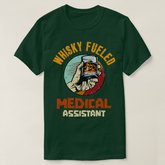 Whisky-medizinischer Assistent T-Shirt (Design vorne)