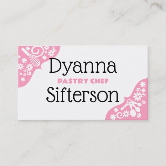 Whisky Messlöffel Baker Koch Visitenkarte (Vorderseite)