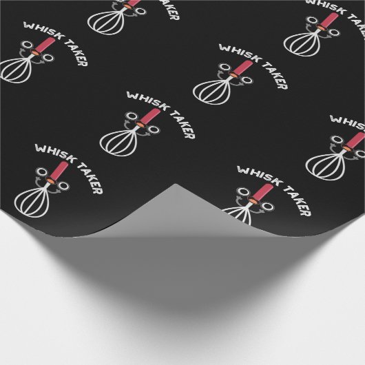 Whisky nehmen lustige Backpuppe Dark BG Geschenkpapier (Ecke)