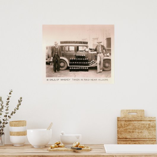Whisky Raid, Kilgore, TX 1931 Poster (Küche)