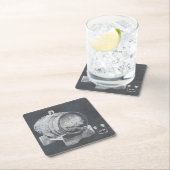 Whisky Rechteckiger Pappuntersetzer (Vor Ort)