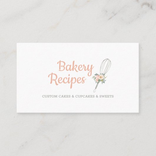 Whisky Signature baking niedlich Visitenkarte (Vorderseite)