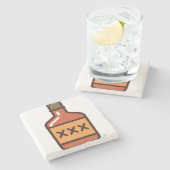 Whisky Steinuntersetzer (Seitenansicht)