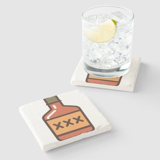 Whisky Steinuntersetzer (Seitenansicht)