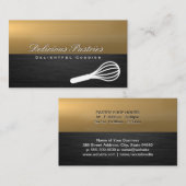 Whisky-Symbol | Gold Dark Metal Visitenkarte (Vorne/Hinten)