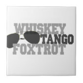 Whisky-Tango Foxtrot - Luftfahrt-Gläser Fliese (Vorderseite)