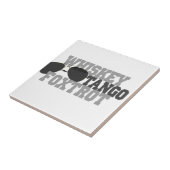 Whisky-Tango Foxtrot - Luftfahrt-Gläser Fliese (Seite)