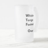 Whisky-Tango Foxtrot vorbei! Mattglas Bierglas (VorderseiteRechts)