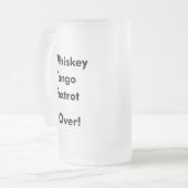 Whisky-Tango Foxtrot vorbei! Mattglas Bierglas (Vorderseite Links)