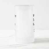 Whisky-Tango Foxtrot vorbei! Mattglas Bierglas (Mittel)