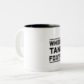 Whisky-Tango Foxtrot Zweifarbige Tasse (Vorderseite Links)