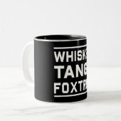 Whisky-Tango Foxtrot Zweifarbige Tasse (Vorderseite Links)