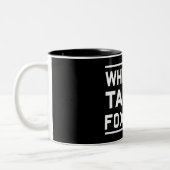 Whisky-Tango Foxtrot Zweifarbige Tasse (Links)