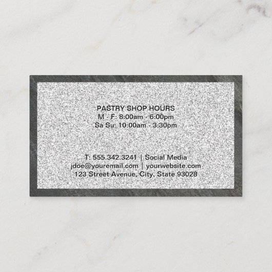 Whisky-Tool | Glitzer Hintergrund Visitenkarte (Rückseite)