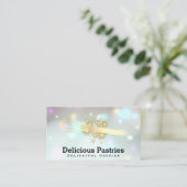 Whisky und Sterne | Bokeh Glow Visitenkarte (Stehend Vorderseite)