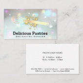 Whisky und Sterne | Bokeh Glow Visitenkarte (Vorne/Hinten)