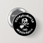 Whisky- und Stichlogoknopf Button (Vorne & Hinten)