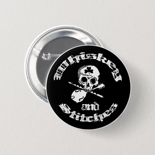 Whisky- und Stichlogoknopf Button (Vorne & Hinten)