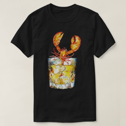 Whisky-Wasserfarbe T-Shirt (Design vorne)