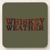 Whisky-Wetter Getränkeuntersetzer (Vorderseite)