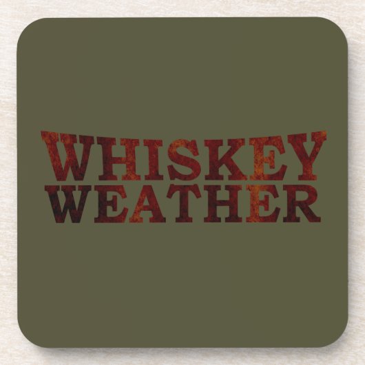 Whisky-Wetter Getränkeuntersetzer (Vorderseite)