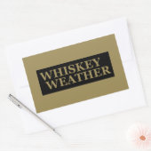 Whisky-Wetter Rechteckiger Aufkleber (Umschlag)