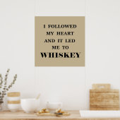 Whisky-Zitate Poster (Küche)