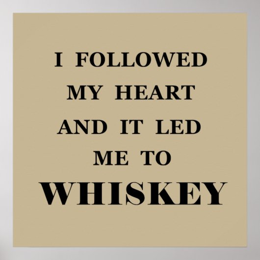 Whisky-Zitate Poster (Vorne)