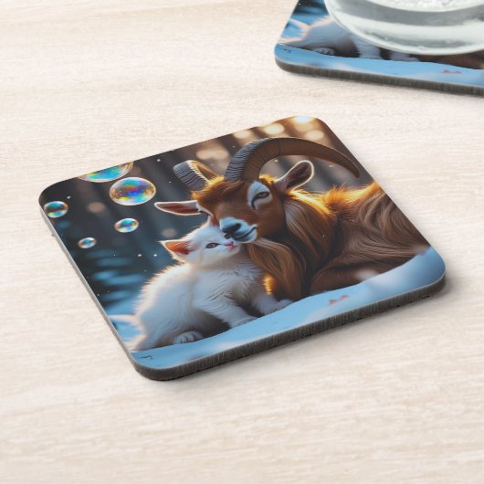 Whiskys und Hooves Getränkeuntersetzer (Linke Seite)