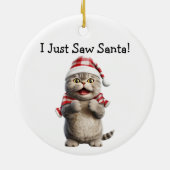 Whiskys und Winter Cheer Cat Ornament (Hinten)
