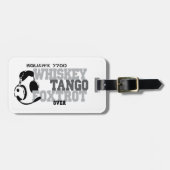 WhiskyTango Foxtrot - Luftfahrt-Spaß Gepäckanhänger (Vorderseite horizontal)