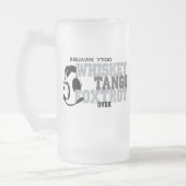 WhiskyTango Foxtrot - Luftfahrt-Spaß Mattglas Bierglas (Links)