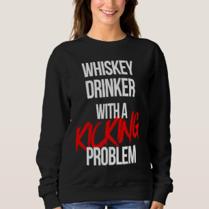 Whiskytrinker mit einem Trittproblem Karate-Übung Sweatshirt