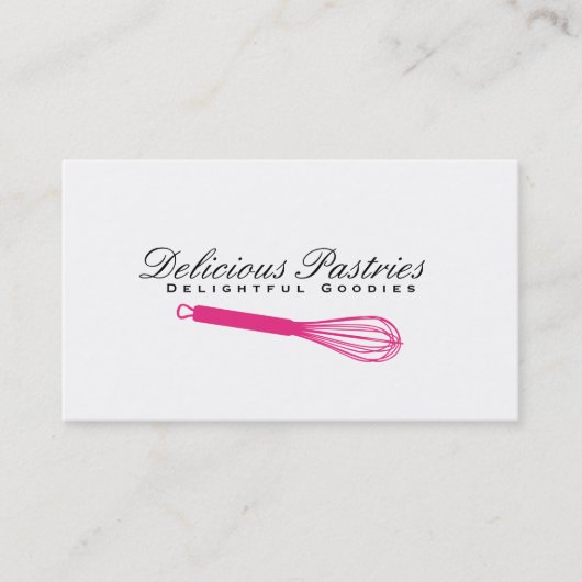 Whiskyvariante (Magenta) | Kulinarischer Meister Visitenkarte (Vorderseite)