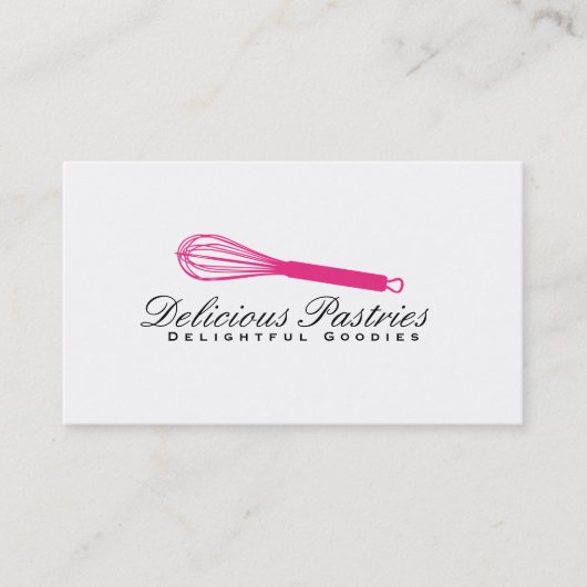 Whiskyvariante (Magenta) | Kulinarischer Meister Visitenkarte (Vorderseite)