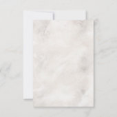 Whisper & Blush Wedding 3 Meal Choice RSVP Card Karte (Rückseite)