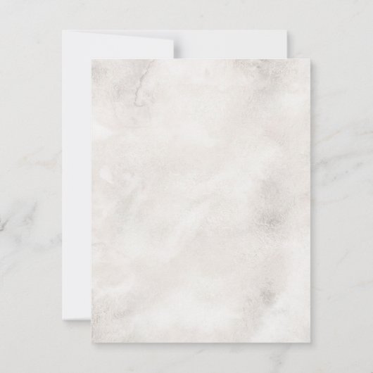 Whisper & Blush Wedding Dankeskarte (Rückseite)