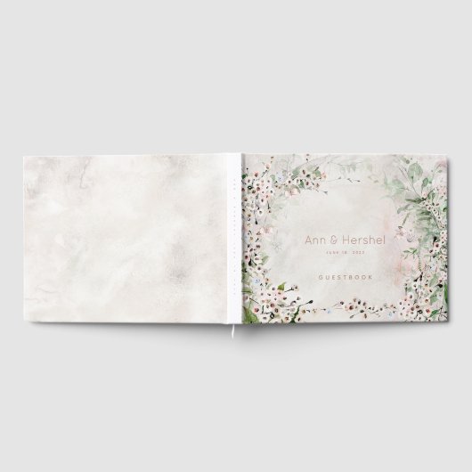 Whisper & Blush Wedding Gästebuch (Voll)