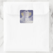 Whisper Collection Quadratischer Aufkleber (Tasche)