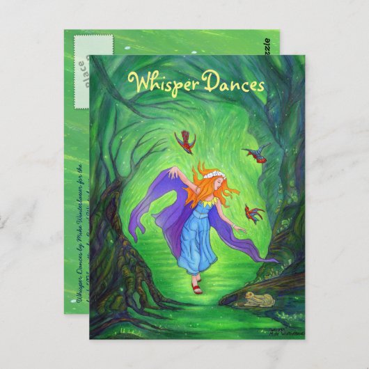 Whisper Dances Postkarte von Mike Winterbauer (Vorne/Hinten)